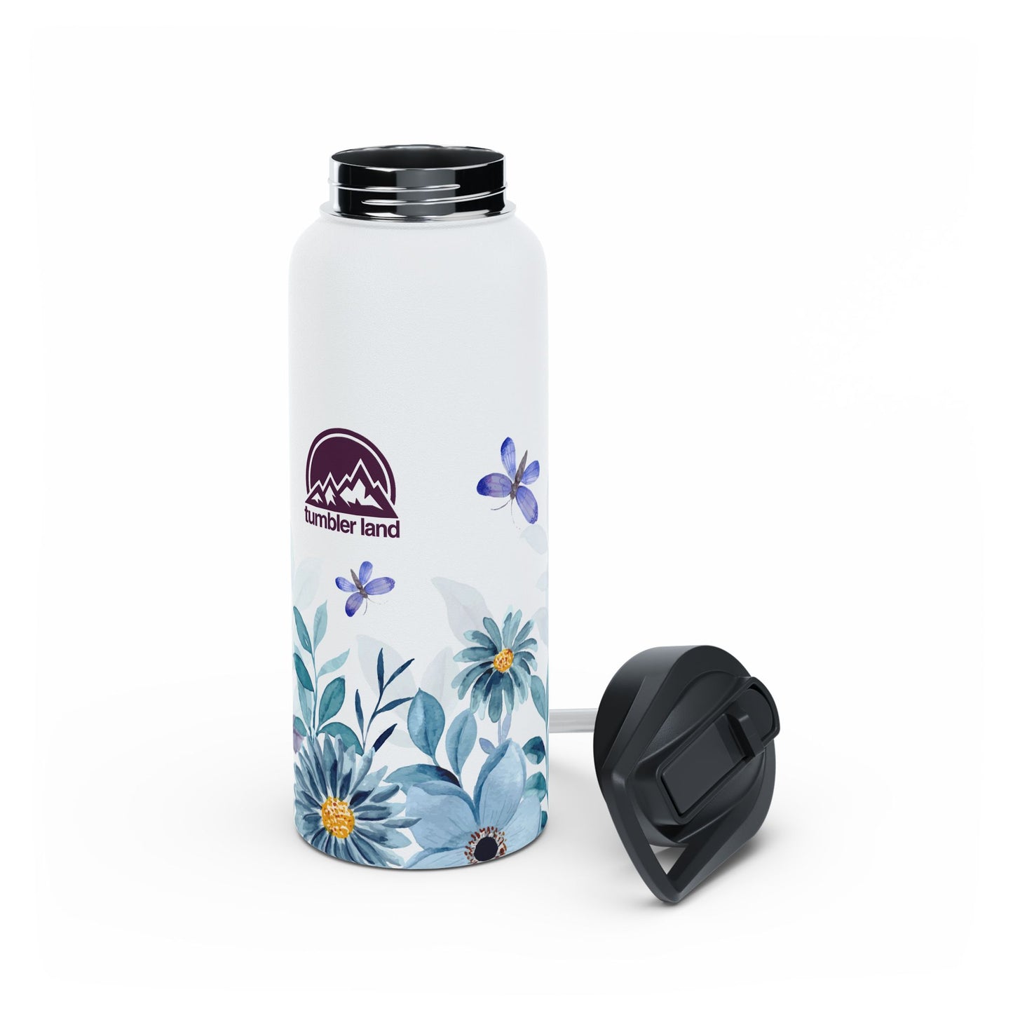 12oz, 18oz, 32oz Stainless Steel Water Bottle | Standard Lid