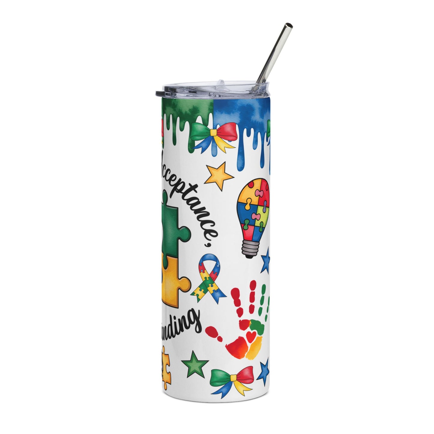 20oz Colorful Puzzle Tumbler | Stainless Steel