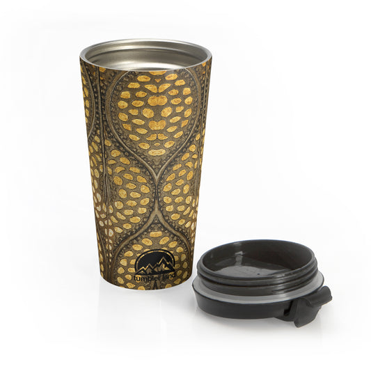 15 oz Vibrant Geometric Tumbler | Modern Coffee Cup