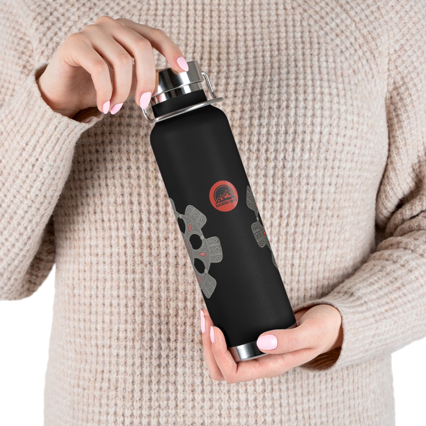 22oz Stylish Copper Insulated Water Bottle
