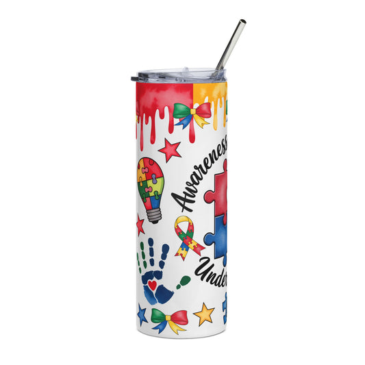 20oz Colorful Puzzle Tumbler | Stainless Steel