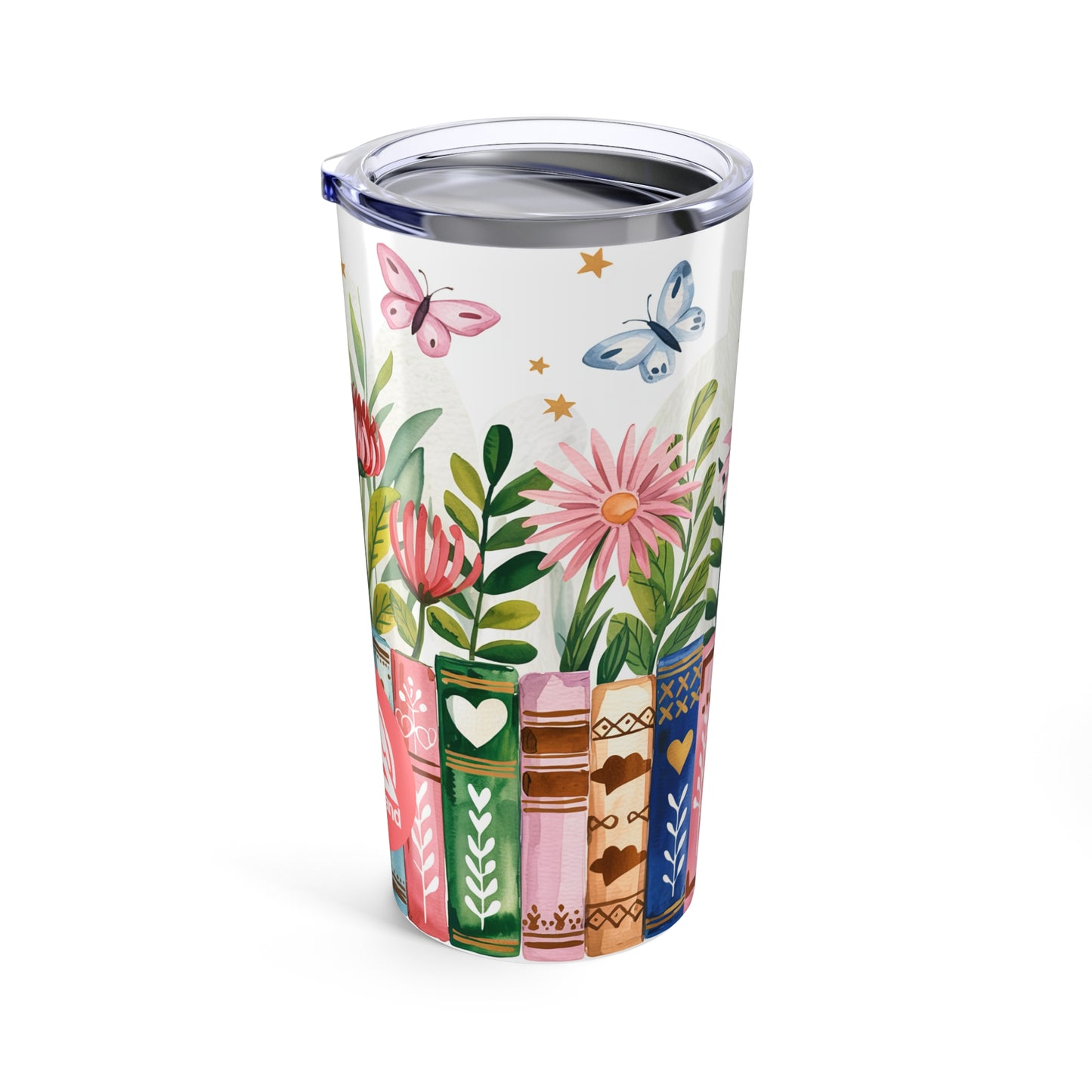 20oz Floral Tumbler Vibrant Garden Design