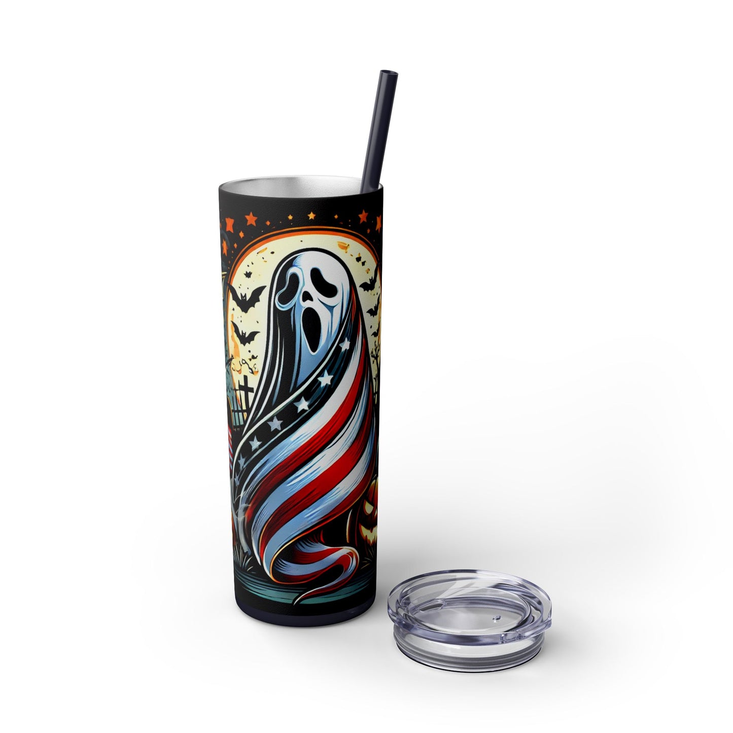 20oz Skinny Tumbler with Straw