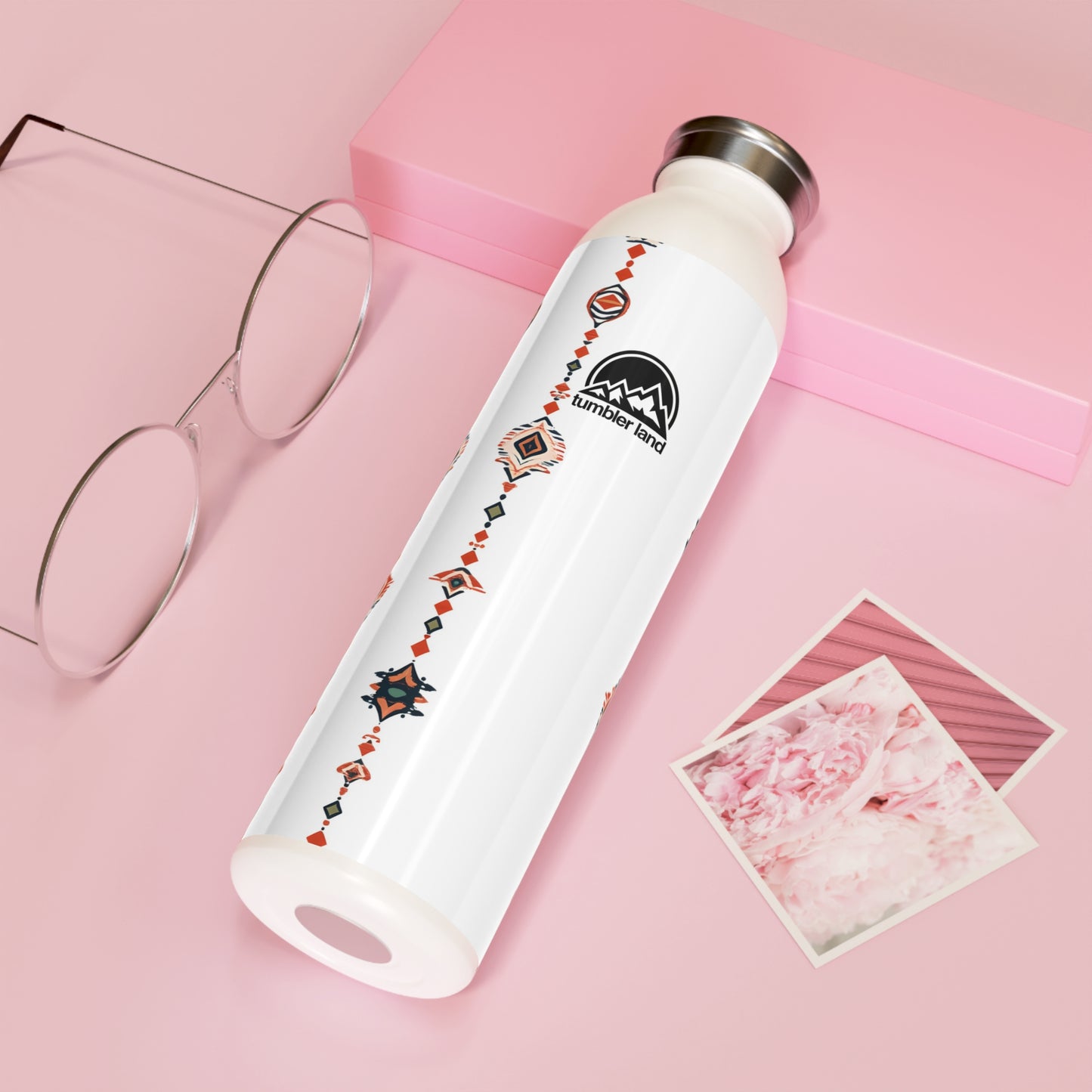 20oz Plaid Slim Water Bottle