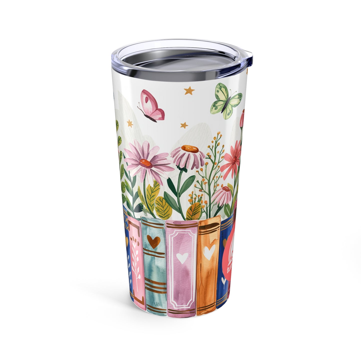 20oz Floral Tumbler Vibrant Garden Design