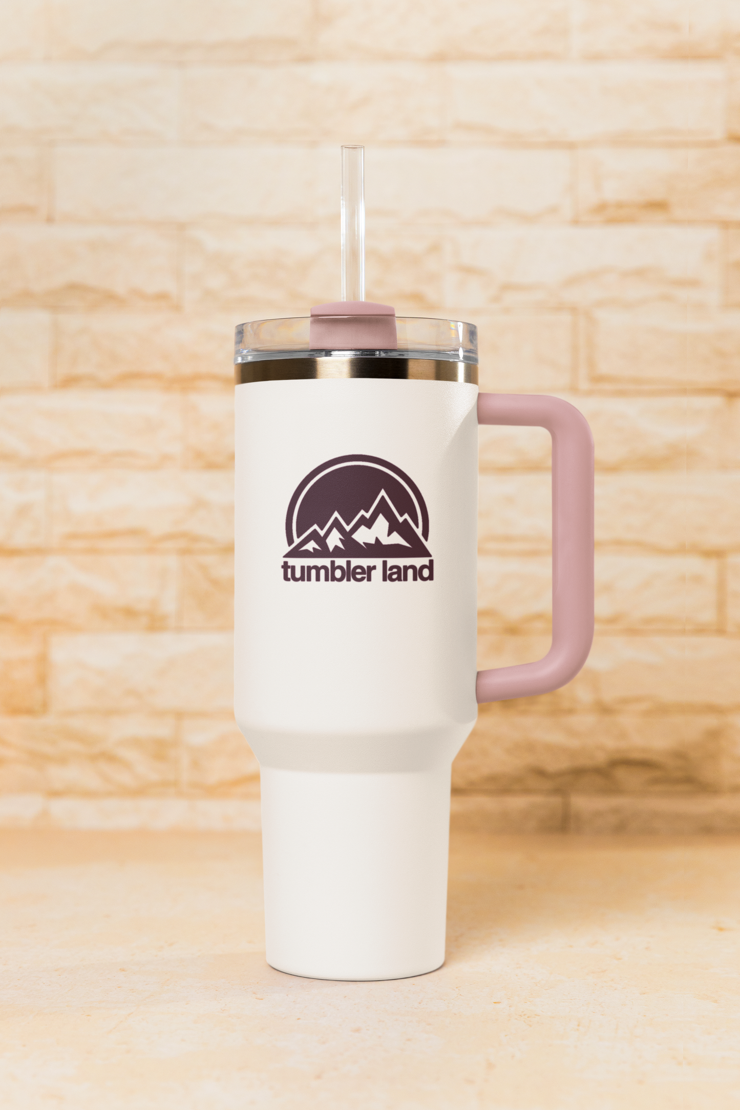 40oz White Tumbler | Spill-Proof, Reusable, Durable