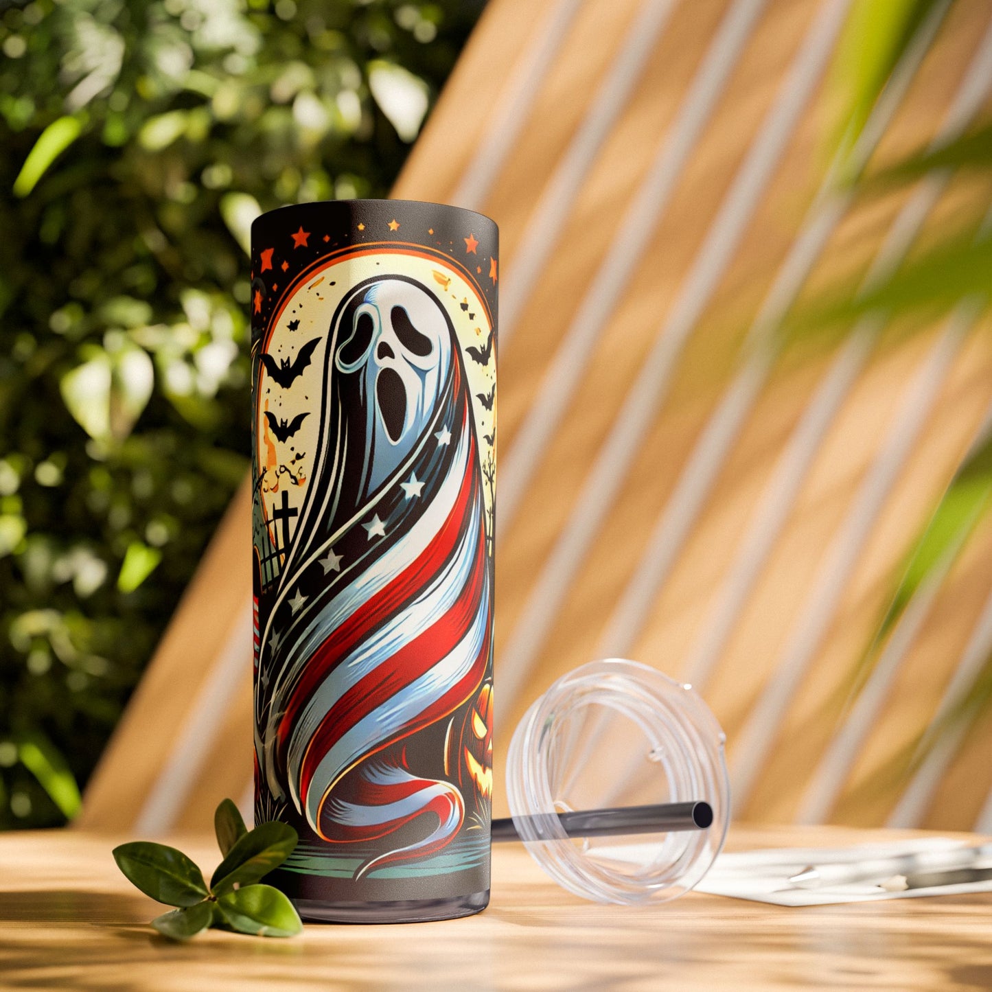 20oz Skinny Tumbler with Straw