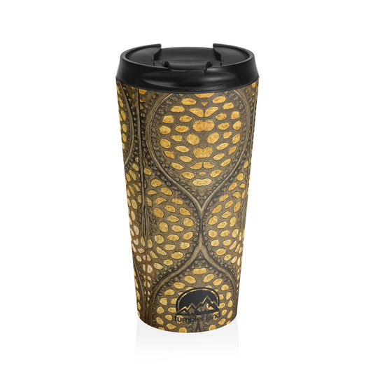 15 oz Vibrant Geometric Tumbler | Modern Coffee Cup