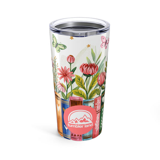 20oz  Floral Tumbler Vibrant Garden Design
