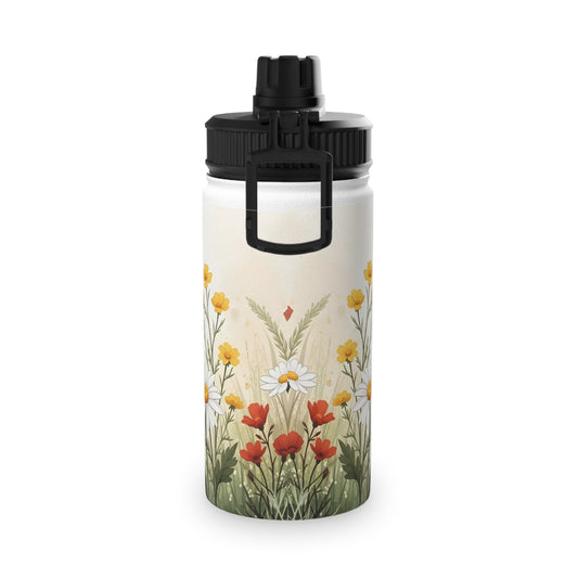 12oz Stylish Stainless Steel Water Bottle | Modern Sports Lid
