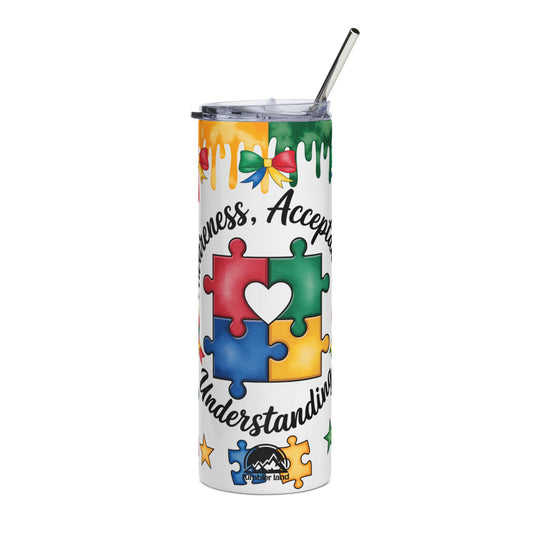 20oz Colorful Puzzle Tumbler | Stainless Steel