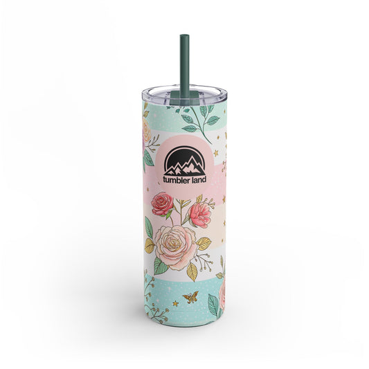 20oz Floral Matte Tumbler